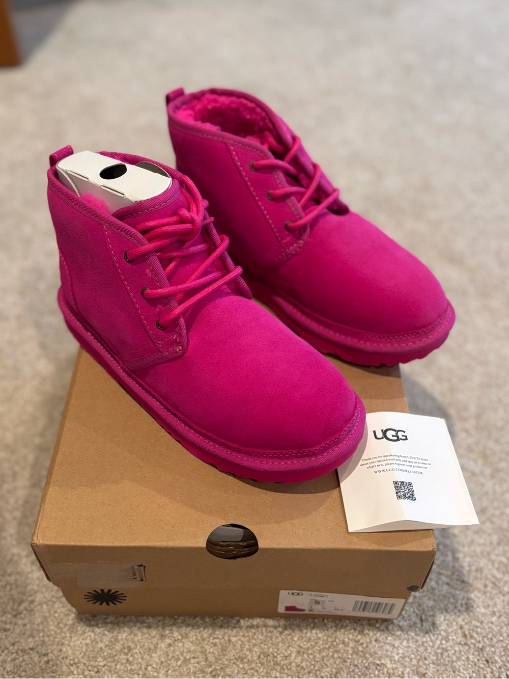 NIB UGG Numel II Suede Lace-Up Ankle Boots